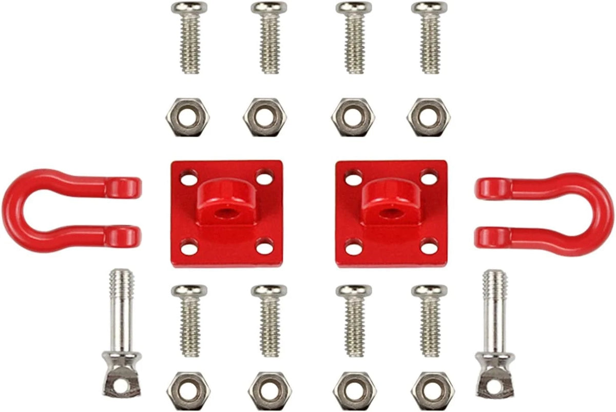 RC Trailer Chain Hook Tow Rope Winch Shackles for 1/10 Crawler TRX4 Axial...