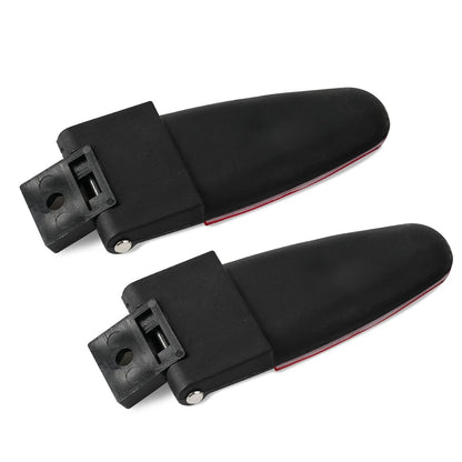 2 All Glass Rear Door Hinges with Hardware 103528-100XL/100LE for LEER Truck Cap