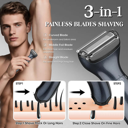 Manscape Ball Trimmer for Men,Body& Pubic Hair and Groin Black