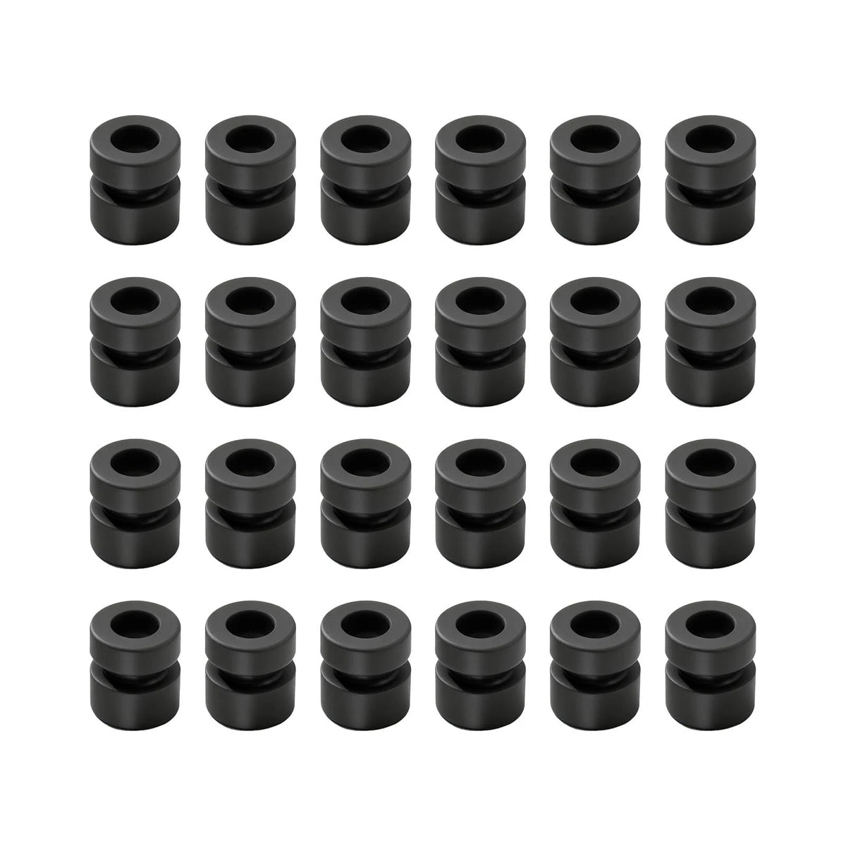 ZOWZEA 24Pcs M3 Anti Vibration Rubber Balls for F4 F7 Flight M3*6.6mm, Black