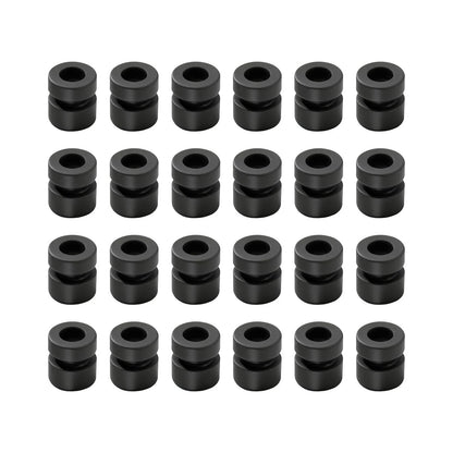 ZOWZEA 24Pcs M3 Anti Vibration Rubber Balls for F4 F7 Flight M3*6.6mm, Black