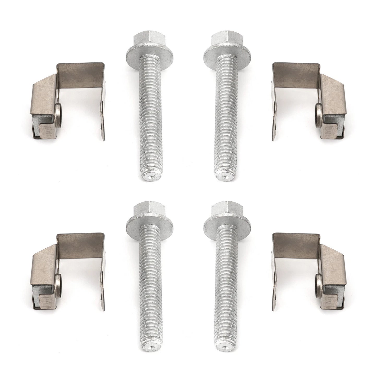 4PCS Exhaust Manifold Flange Bolts U Nuts Kit 03442 For Dodge Ram 1500 2500 3500