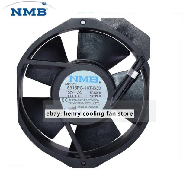 NMB-MAT 5915PC-10T-B30 AC 100V 37/33W 172*150*38MM 2-Pin Axial cooling fan