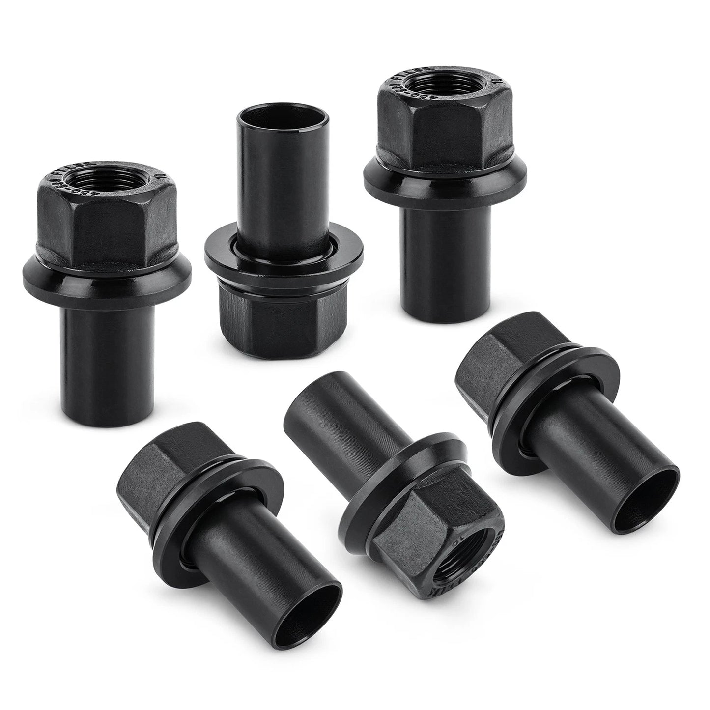 6-Piece 33mm Hex M22x1.5 Two-Piece Sleeve Lug Nuts, 39mm Shank