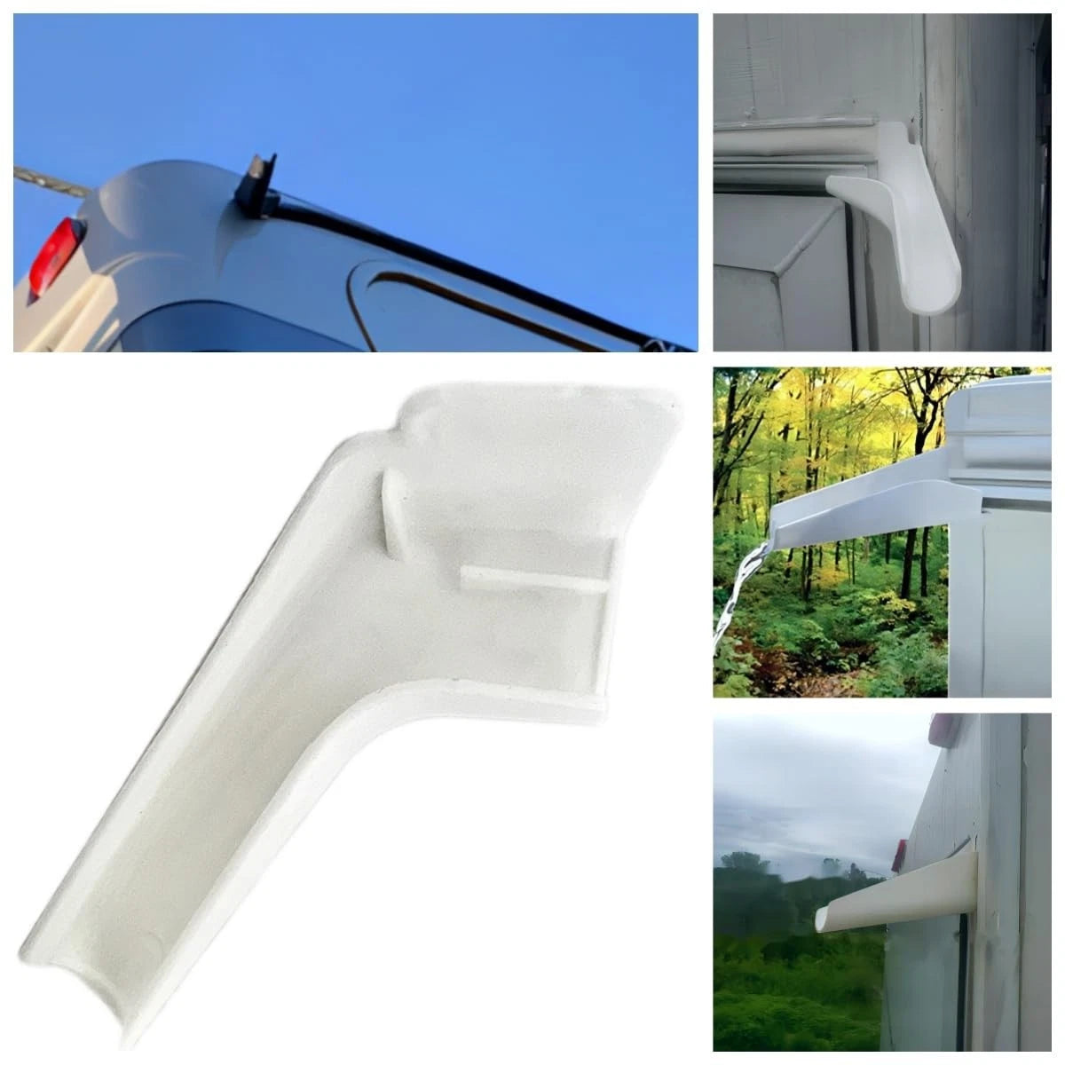LXJZCP rain Gutter nozzles, RV Protect The top of White