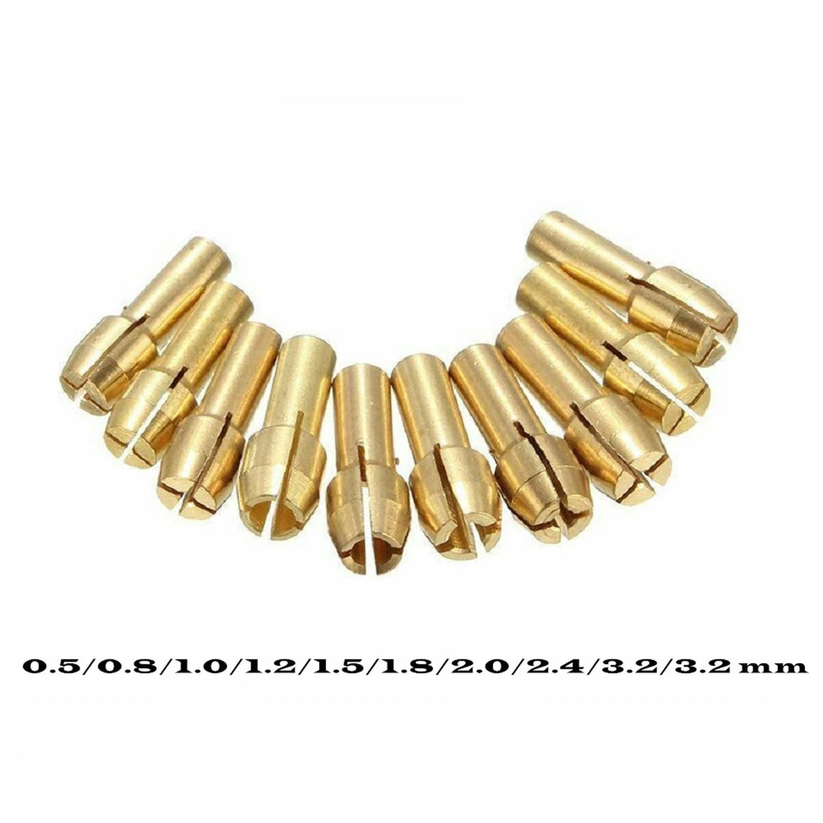 10Pcs Brass mETAL Quick Change Nut Kit Tools Part Power Rotary For Dremel C