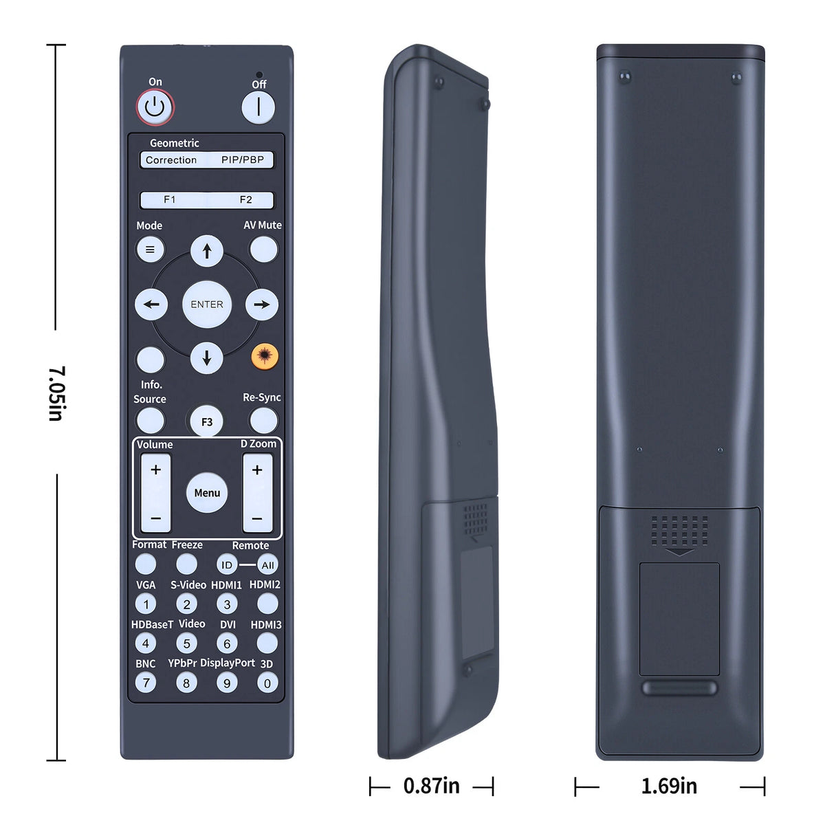 BR-3075W Remote Control For Optoma Projector EH515TST EH515ST 4K500
