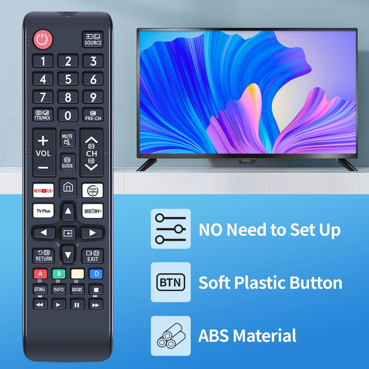 Replacement Remote Control For DYON ULTIMAX 24F-TI 32H-TI-W Smart TV