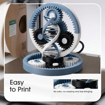 eSUN PLA Basic Filament 1.75mm, 3D Printer 2KG, Cwb-cold White + Black