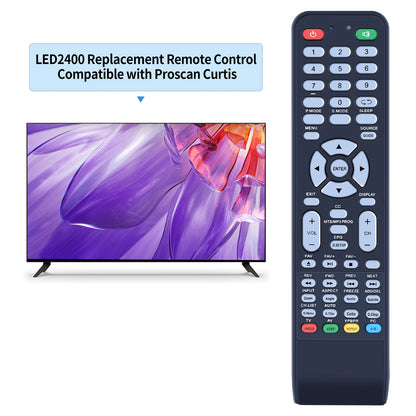 Remote Control For Proscan Curtis LED2400 PLED1960AF LEDV1975A-4 LEDVD2488AB