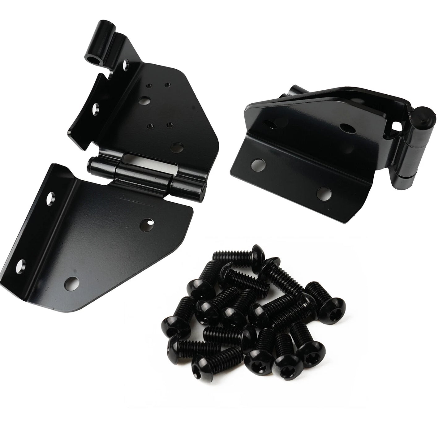 For Jeep Wrangler YJ CJ 76-95 Windshield Frame Hinges Hinge Pair Black