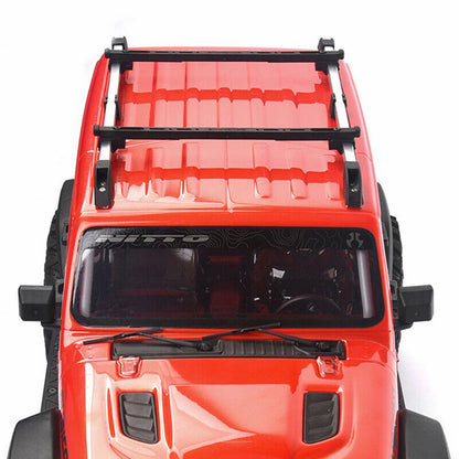 Adjustable Aluminum Alloy Decor Roof Luggage Rack for 1/10 RC Crawler Car DIY