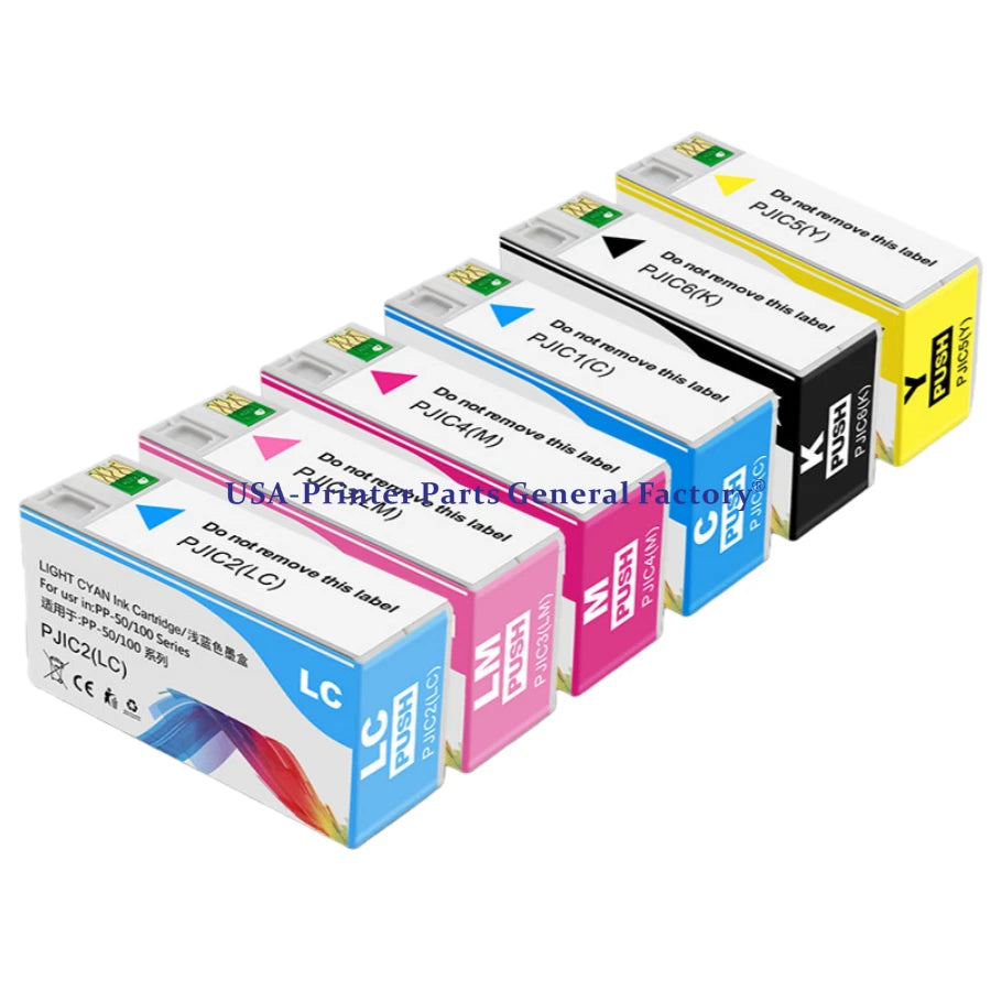 6PC X Compatible Ink Cartridge For Epson PP-100N PP-50BD PP-50 PP-100II Printer