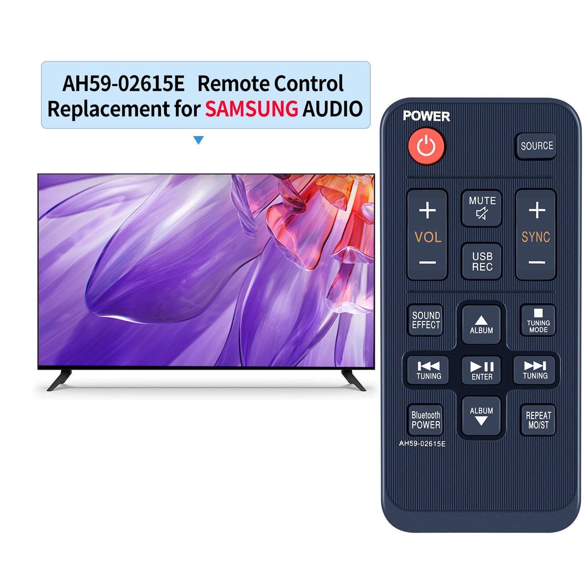 AH59-02615E Remote Control For Samsung Sound Tower TW-J5500 TW-J5500/ZA