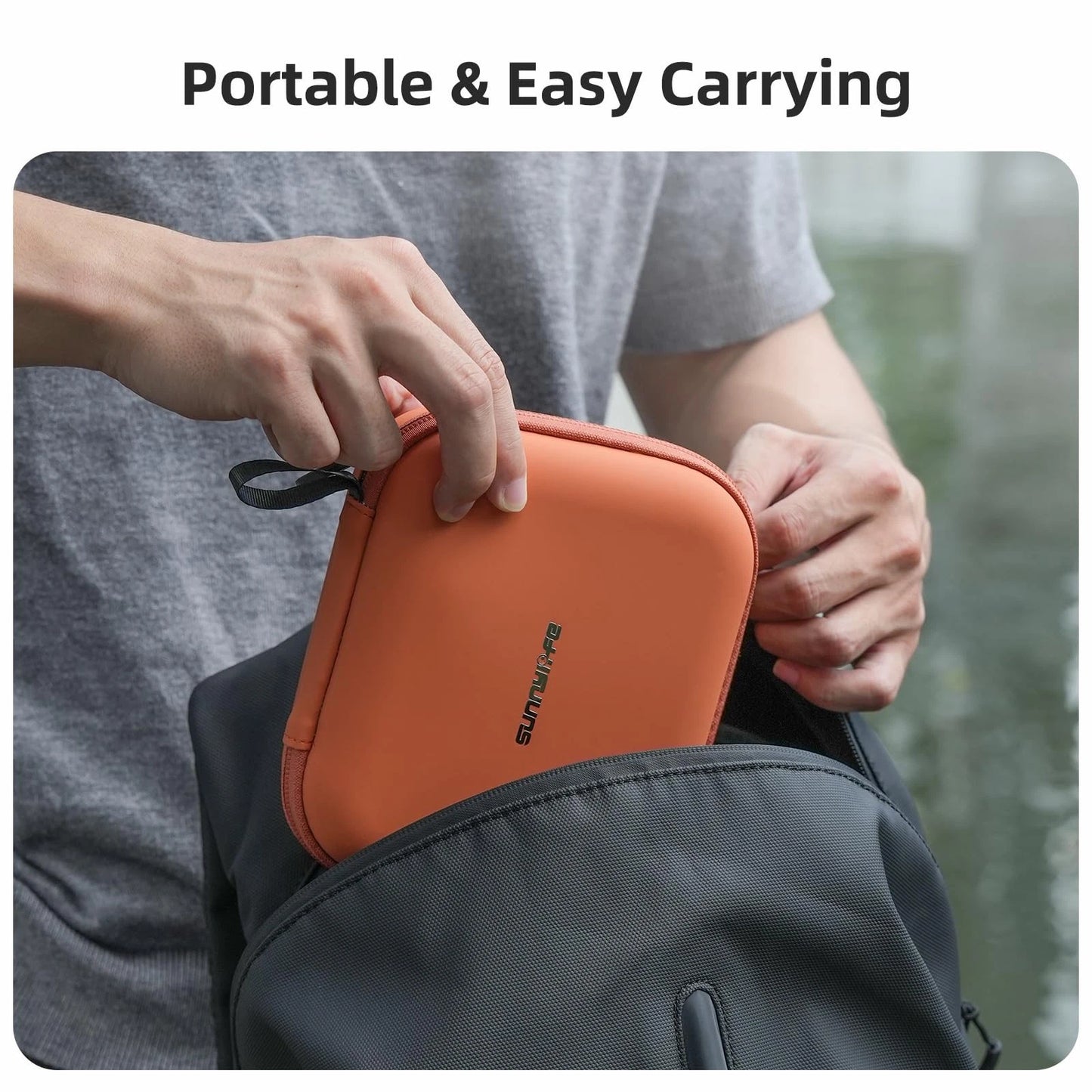 FSIDIWT Storage Bag for DJI Neo 2, Portable Travel Case Small, Orange