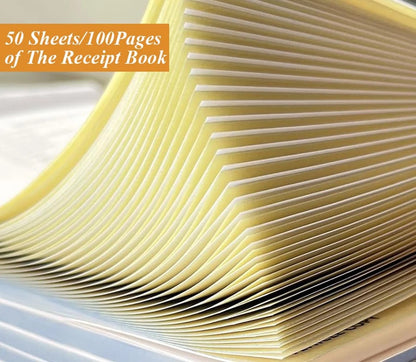 (2-Pack) Invoice Receipt Book with Cardboard 2-Part Carbonless, 5.5" x 8.5"...