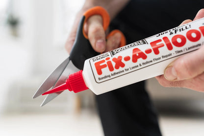 The  Fix-A-Floor Squeezy All-in-One Repair Adhesive for Loose, White