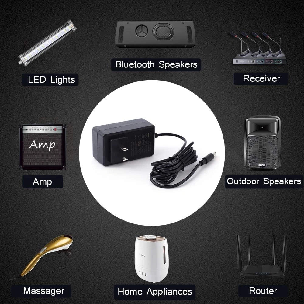 [UL Listed] Maxson 15V 2A Power Supply Charger (Input AC 100V-240V, Black