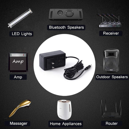 [UL Listed] Maxson 15V 2A Power Supply Charger (Input AC 100V-240V, Black