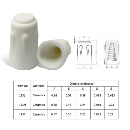 Dicio Ceramic Wire connectors Medium Connectors 50 PCs, 173M_50