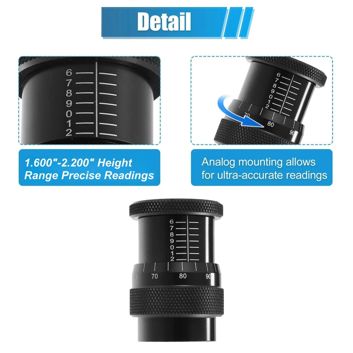 Valve Spring Installed Height Measurement Tool 1.600"-2.200" Micrometer Gauge