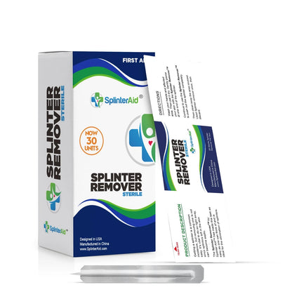 Painless Splinter Removal Kit (30-Pack) | Pull 1 Count (Pack of 30), Silver