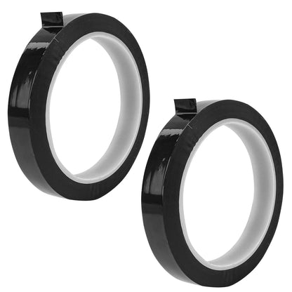 2PCS 14mmx50Meter 3D Printer Tape, 1968.5 inches x 14mm x 0.05mm, Black