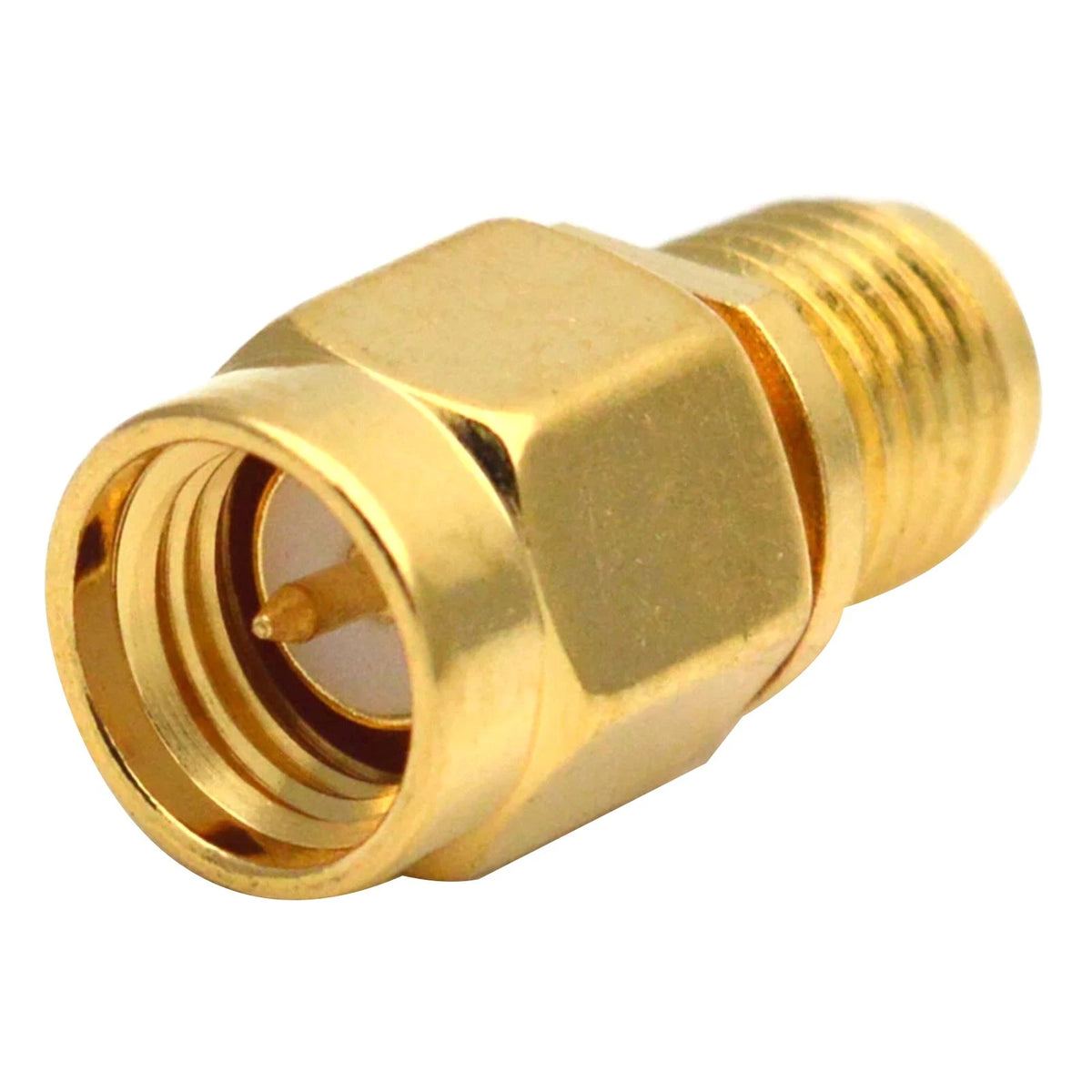 2pcs SMA Female Jack to SMA Male Plug Coax Cable Connector Replacement