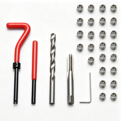 M8 x 1.25 Thread Repair Kit Stainless Steel Insert Set for Aluminum Cast Iron