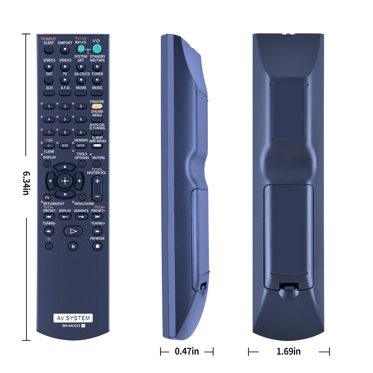 RM-AAU023 Remote Control For Sony AV Receiver HT-SS2300 STR-DH700 RM-AAU021