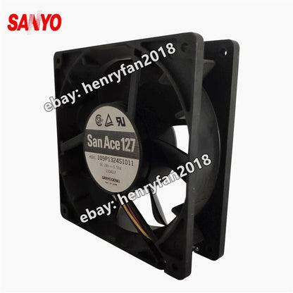 SANYO 109P1324S1011 Fan 24VDC 0.55A 127*127*38MM 3-wire Cooling Fan San Ace