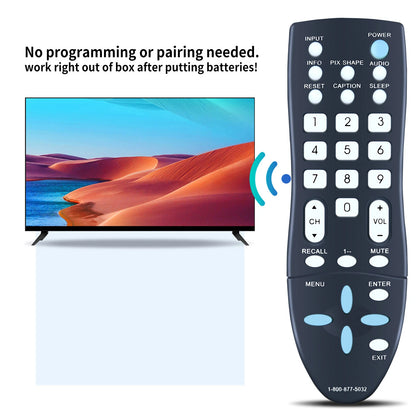 GXCC Replace Remote For Sanyo TV DP32640 DP32642 DP39842 DP39843 DP19648 DP19649
