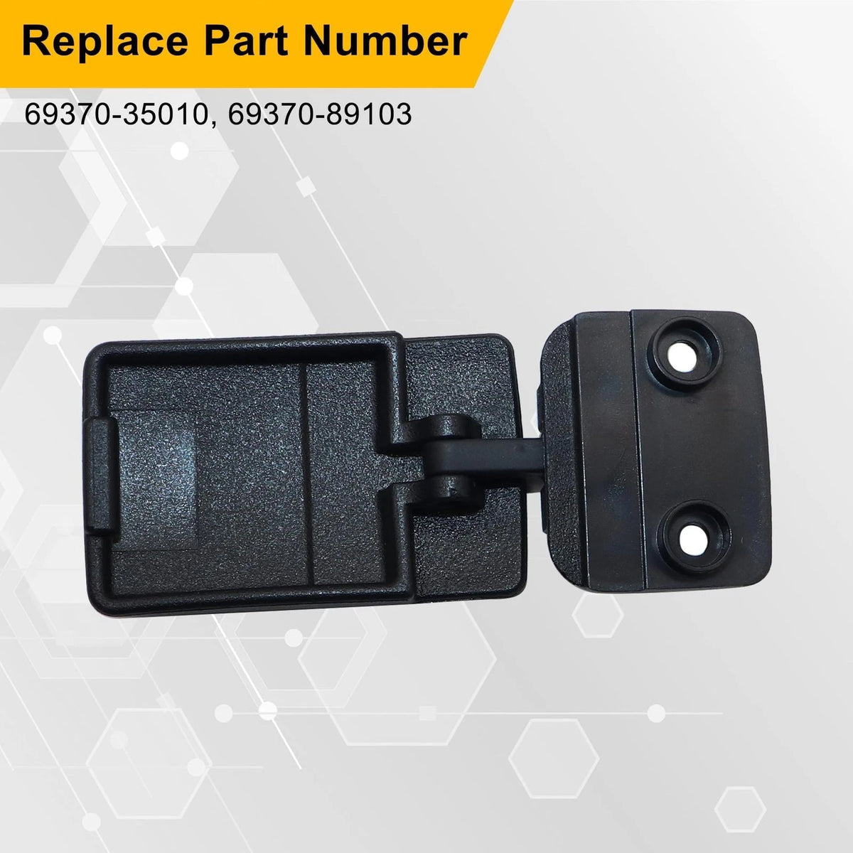 GXARTS Rear Sliding Window Lock Latch Replace 69370-35010 Compatible Black