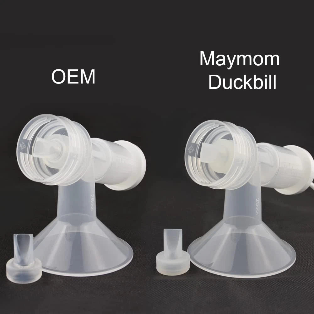 Maymom Pump Valve Compatible with Ameda Purely 4 Count (Pack of 1), White