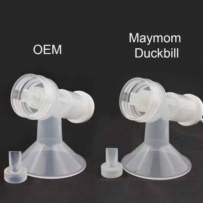 Maymom Pump Valve Compatible with Ameda Purely 4 Count (Pack of 1), White