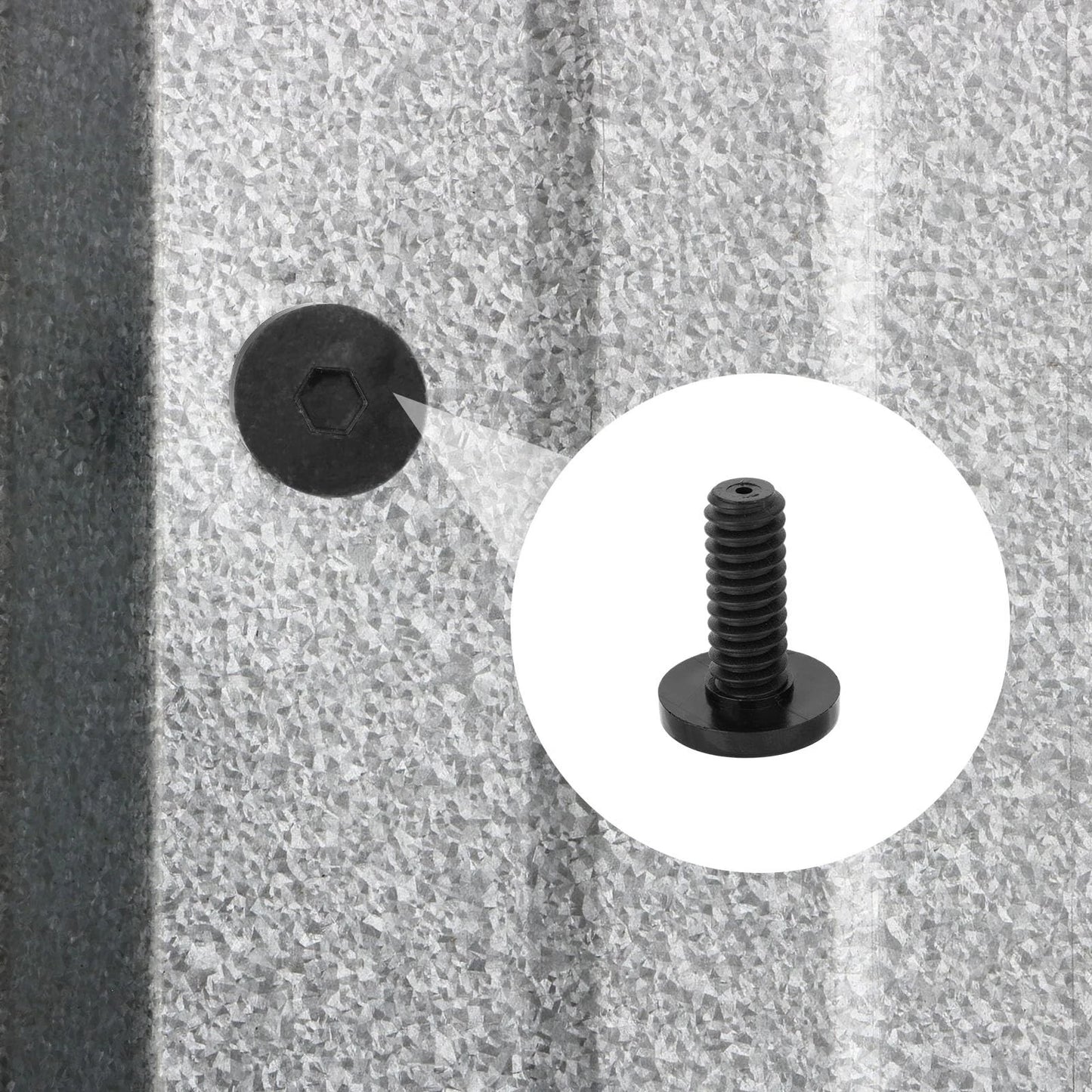 20pcs Long Bolts Compatible with Suncast, Black Durable Size 2, black