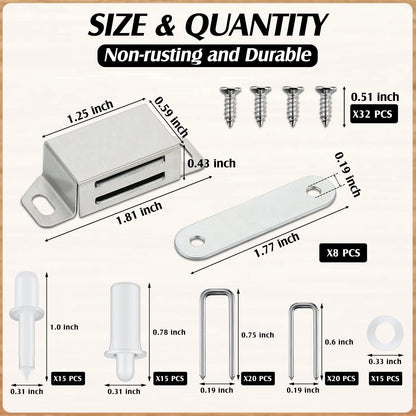 Jetec 125 Pieces Plantation Shutter Repair Kit Includes 85 Pcs Spring Loaded...