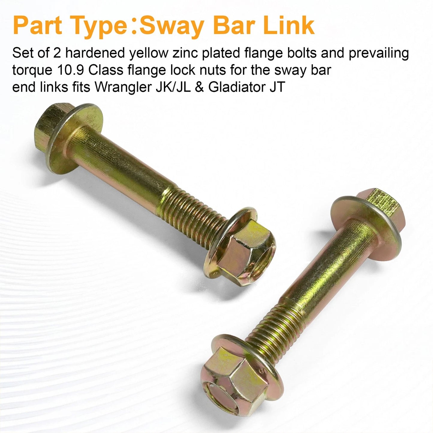 6104242AA, 6104718AA M12x1.50 Hex Bolt for Jeep Wrangler JL, JK & Gladiator JT