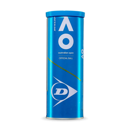Dunlop Tennis Ball Australian Open - for Clay, Hard Court and 3 Balls, Yellow