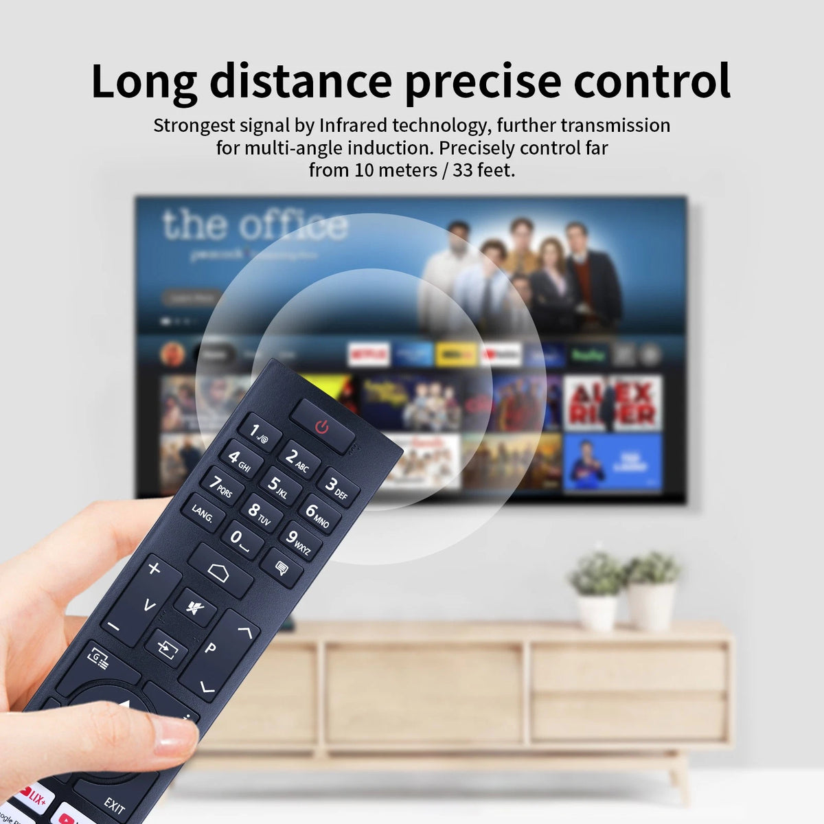 Replacement Remote Control For JVC Smart TV LT-32VAH3355