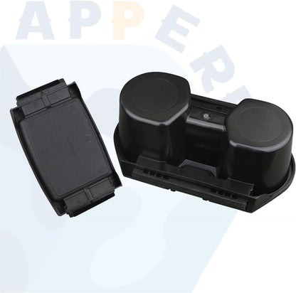 Civic Cup Holder Insert & Coin Tray for Center Console Black