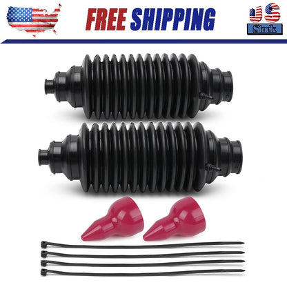 Set of 2 Universal Replacement Rack & Pinion Steering Boot Fits Most vehicles