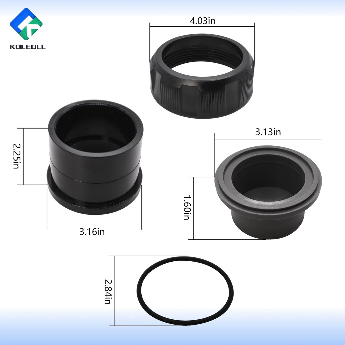 KOLEOLL R0452100 Universal Union Replacement Kit Black