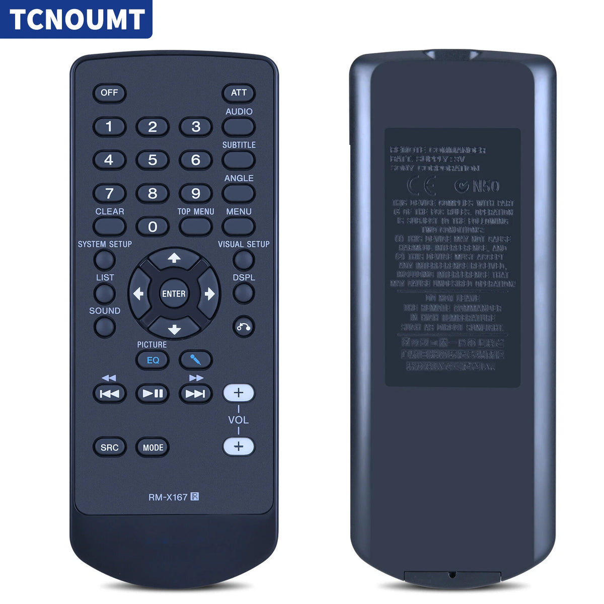 RM-X167 Remote Control For Sony Multi Disc Player Car Audio System MEX-DV1000