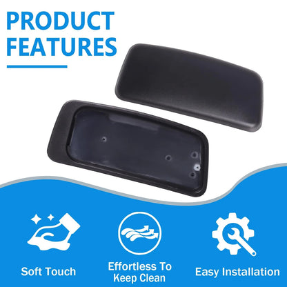 Arm Pads Caps Replacement, Chair Armrest Compatible with Haworth Black