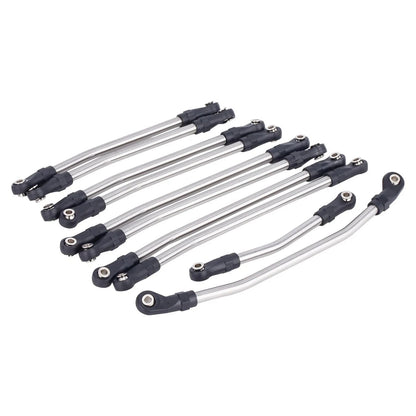 AMK 10 Pcs 313mm Wheelbase Stainless Steel Link Rod Linkage for 1/10 RC...