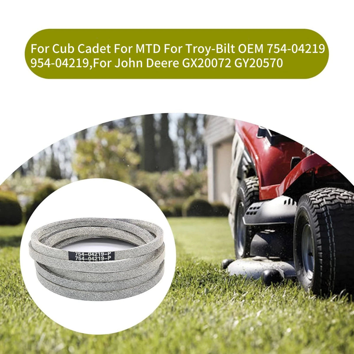 For John Deere E100, E110, E120 OEM 1664644 1PC Heat Resistance Lawn Mower Belt
