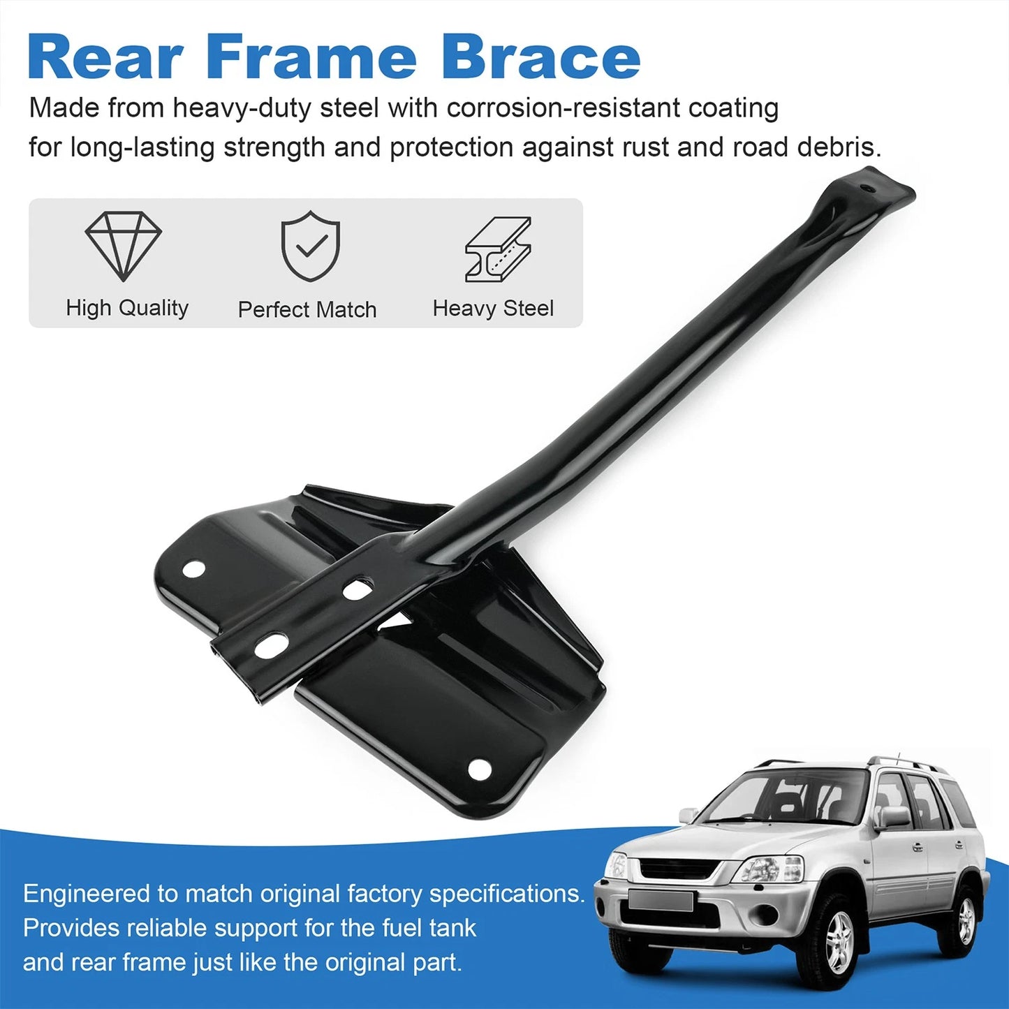 Driver Side Frame Rear Brace 74600-S10-A01 Compatible with Honda CR-V 1998-2001
