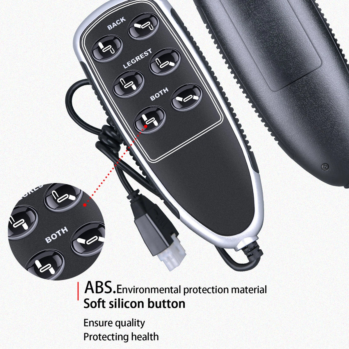 11850U-07 for La-Z-Boy InSeat 6-button Remote Control Part LZB 10.000035