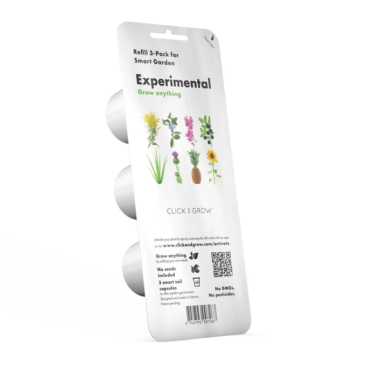 Click & Grow Seedless Anything Pods 3 Pack, 3-pack, Experimental